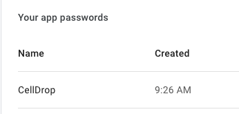 App passwords
