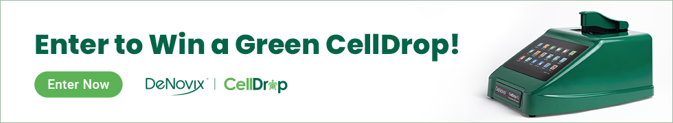 进入赢得绿色CellDrop自动细胞计数!