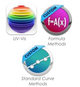 UV-Vis quantification Software icons