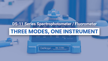 DS-11 Series Spectrophotometer / Fluorometer: Three Modes, One Instrument