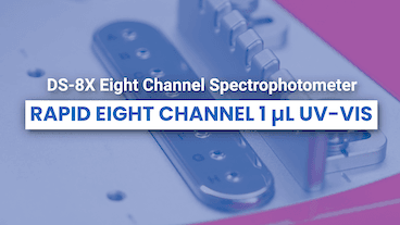 DS-8X Eight Channel Spectrophotometer: Rapid Eight Channel 1 µL UV-Vis