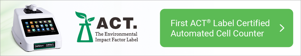 CellDrop is the first ACT Label Certified Automated Cell Counter