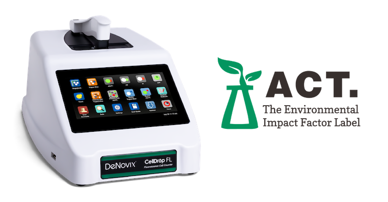 CellDrop Right - ACT Label 2 - 800 CellDrop Automated Cell Counter is ACT Label Certified
