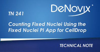 Counting Fixed Nuclei Using the Fixed Nuclei PI App for CellDrop