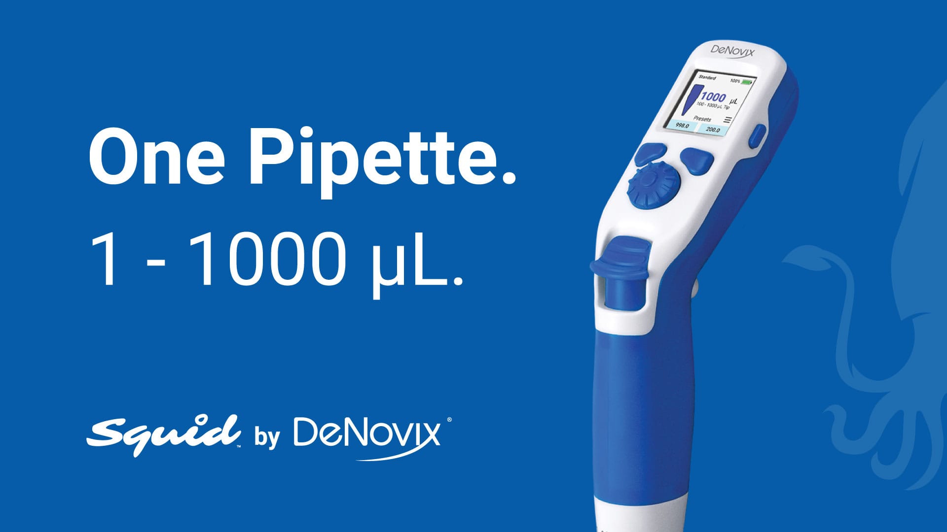 One Pipette. 1 - 1000 &micro;L.