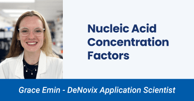 Nucleic Acid Concentration Factors