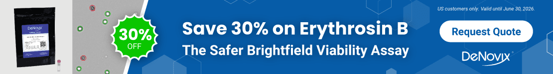 Erythrosin-B-Assay-Banner-1110-x-150_v2 Save 30% on Erythrosin B: The Safer Brightfield Viability Assay