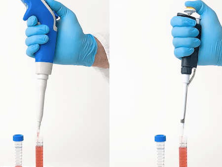 Electronic vs. manual pipette